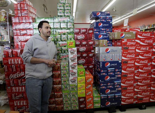 Omar Nassar, manager of the Richmond Food Center, says he will probably lose business if the soda tax passes. Photo: Brant Ward, The Chronicle / SF